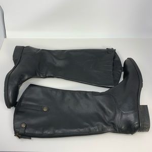 Sam Edelman Penny Black Leather Riding Boots